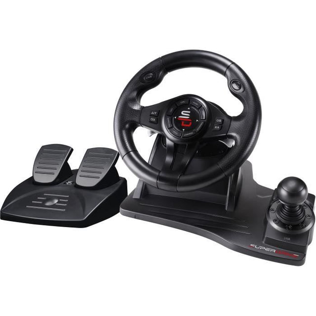 Volant de course - SUPERDRIVE - GS550 - Avec pédalier - Levier de vitesses - Vibrations - Multi-plateformes