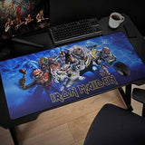 Tapis de souris XXL - SUBSONIC - Iron Maiden - 90 cm x 40 cm - Tapis de bureau gaming - Licence officielle