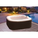 Spa gonflable SUNSPA - AC01 - 157 x 67 cm - 4 places - CarrÈ (LivrÈ avec filtre, cadenas, tapis de sol et couverture)