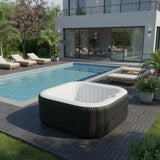 Spa gonflable SUNSPA - AC02 - 185 x 65 cm - 6 places - Carré (Livré avec filtre, cadenas, tapis de sol et couverture)