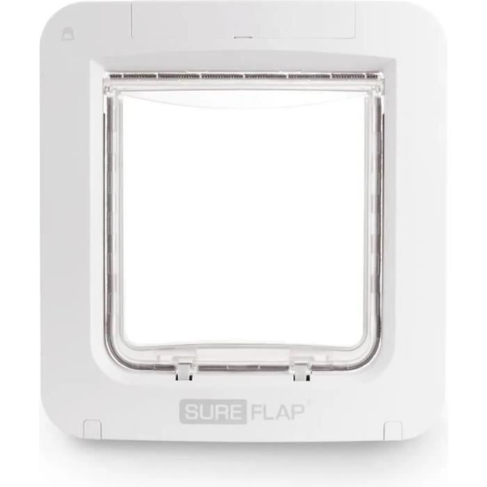 SUREFLAP Grande Chatiere a Puce électronique Connecté - Blanc - 178 mm x 170 mm (Livré sans le Hub)