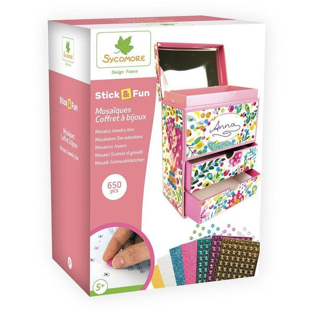 3D Mosaiques - SYCOMORE - Stick'N Fun - Coffret bijoux - Des 5 ans