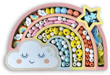 Coffret de perles en bois - SYCOMORE - Arc-en-ciel - Des 4 ans