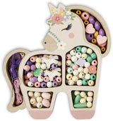Coffret de perles en bois - SYCOMORE - Licorne - Des 4 ans