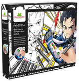 Coffret créatif - SYCOMORE - Layout et marqueurs - Manga Garçon - Des 10 ans