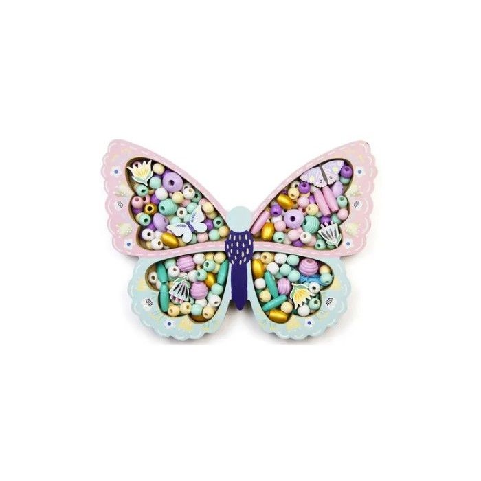 Coffret de perles en bois - SYCOMORE - Papillon - Des 4 ans