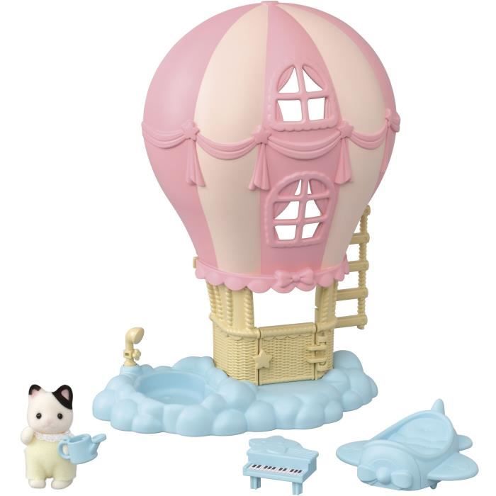 Mini-univers - SYLVANIAN FAMILIES - La montgolfiere des bébés - Rose - Pour enfants de 3 ans et plus