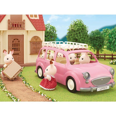 Le monospace rose et set de pique-nique  - Sylvanian Families - 5535
