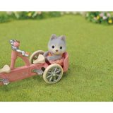 Figurines miniatures - SYLVANIAN FAMILIES - 5637 - Les freres et soeurs husky et leur tandem