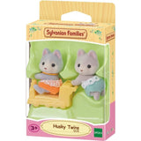 Mini-univers - SYLVANIAN FAMILIES - Les jumeaux husky - Orange - Mixte - 3 ans+