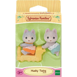 Mini-univers - SYLVANIAN FAMILIES - Les jumeaux husky - Orange - Mixte - 3 ans+