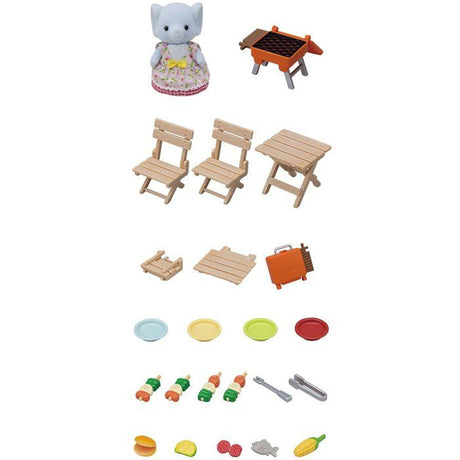 La fille éléphant et son set de pique-nique - Sylvanian Families - 5640