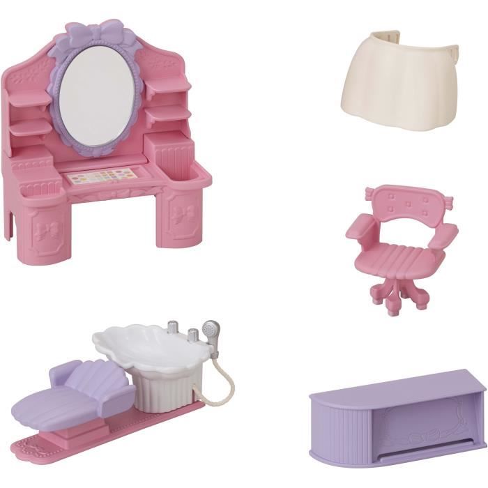 Mini-univers - SYLVANIAN FAMILIES - Salon de coiffure des poneys - Accessoires inclus - Mixte - 3 ans et plus