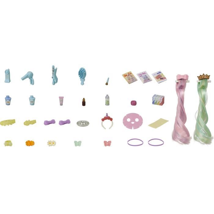 Mini-univers - SYLVANIAN FAMILIES - Salon de coiffure des poneys - Accessoires inclus - Mixte - 3 ans et plus