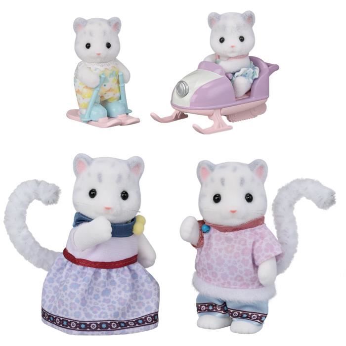 Mini-figurines - SYLVANIAN FAMILIES - La famille Panthere des neiges - Des 3 ans