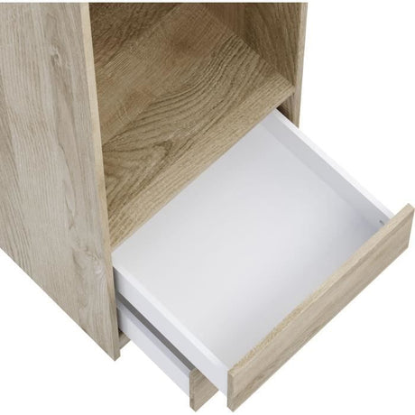 Dressing - Décor Chene - 2 tiroirs - 2 étageres - 1 tringle - L50 x P57 x H200 cm