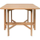Table de jardin - FERRET - Pliante - Bois d'Acacia FSC - 21/55/90 x 90 x 75 cm - 4 personnes