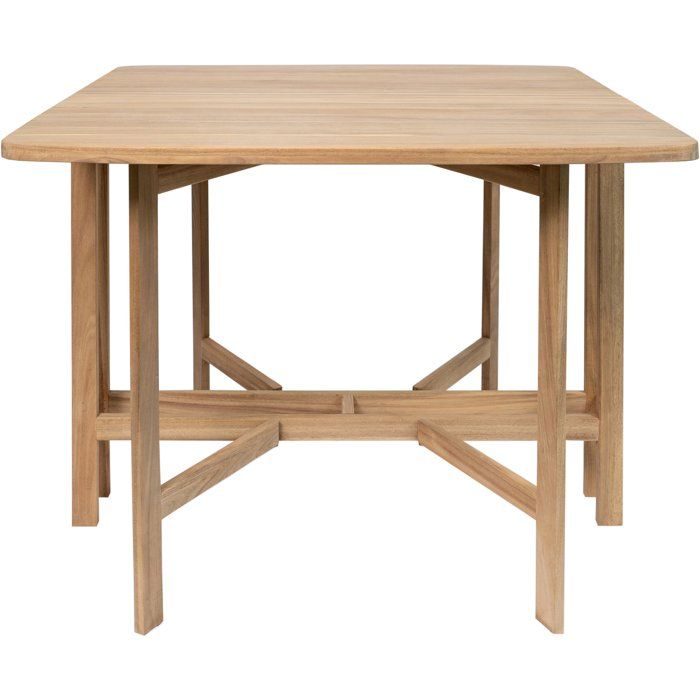 Table de jardin - FERRET - Pliante - Bois d'Acacia FSC - 21/55/90 x 90 x 75 cm - 4 personnes