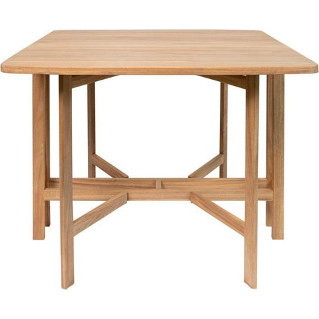 Table de jardin - FERRET - Pliante - Bois d'Acacia FSC - 21/55/90 x 90 x 75 cm - 4 personnes
