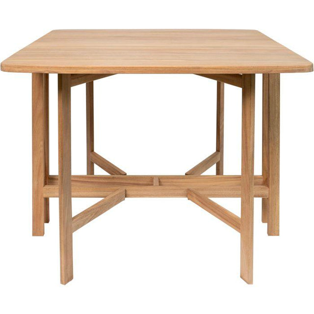 Table de jardin - FERRET - Pliante - Bois d'Acacia FSC - 21/55/90 x 90 x 75 cm - 4 personnes