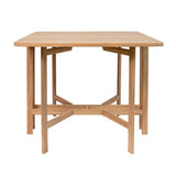 Table de jardin - FERRET - Pliante - Bois d'Acacia FSC - 21/55/90 x 90 x 75 cm - 4 personnes