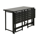 Table de jardin FERRET - Pliante - Métal - 4 personnes - 98 x 80 x 72 cm