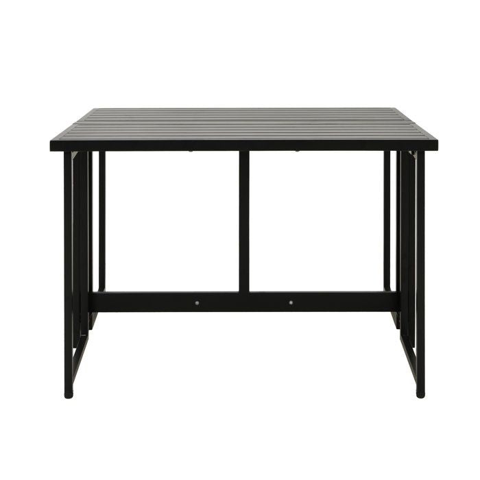 Table de jardin FERRET - Pliante - Métal - 4 personnes - 98 x 80 x 72 cm
