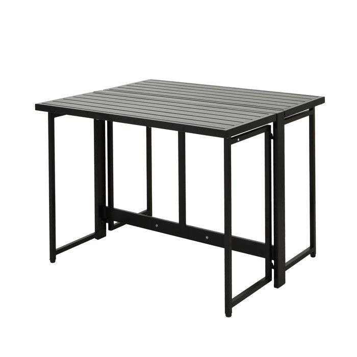 Table de jardin FERRET - Pliante - Métal - 4 personnes - 98 x 80 x 72 cm