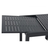Table de jardin extensible 6 personnes SOLOMA - SOLOMA - Aluminium - 80/160 x 80 x 75 cm