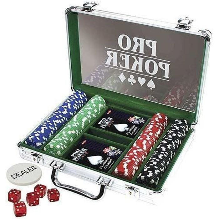 Mallette de poker ProPoker 200 jetons - TACTIC - 11,5g - Mixte - A partir de 11 ans