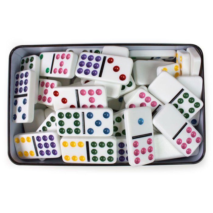 DOMINO Double 9 - Jeux de société - TACTIC - Des 7 ans