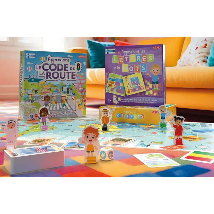 Apprenons les Lettres et les Mots - Jeu éducatif - TACTIC - 2 joueurs et plus - Des 4 ans