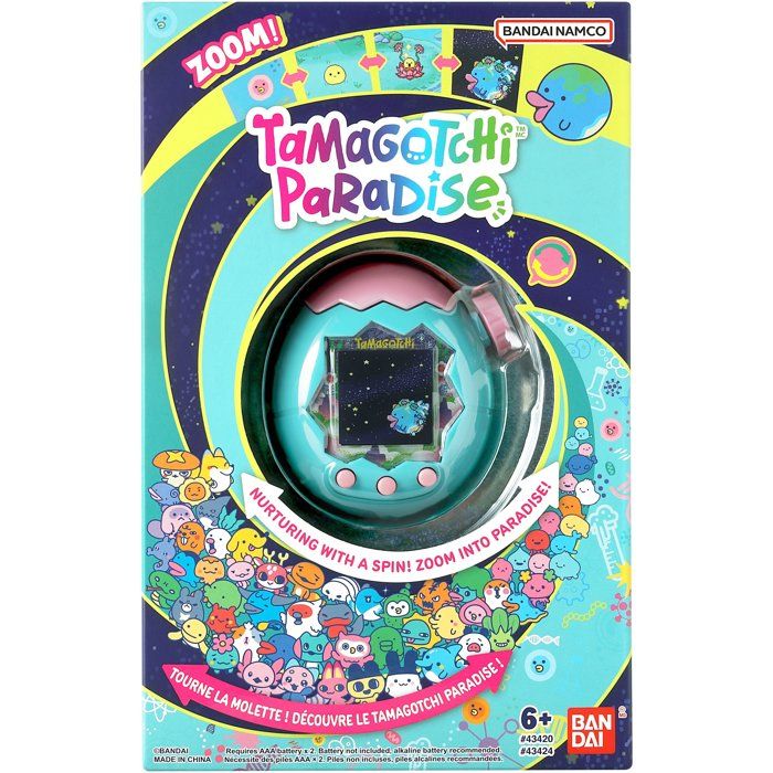 Tamagotchi - BANDAI - Tamagotchi Paradise - Modele Foret - Animal Virtuel a élever - Tamagotchi avec molette de Zoom - 43424