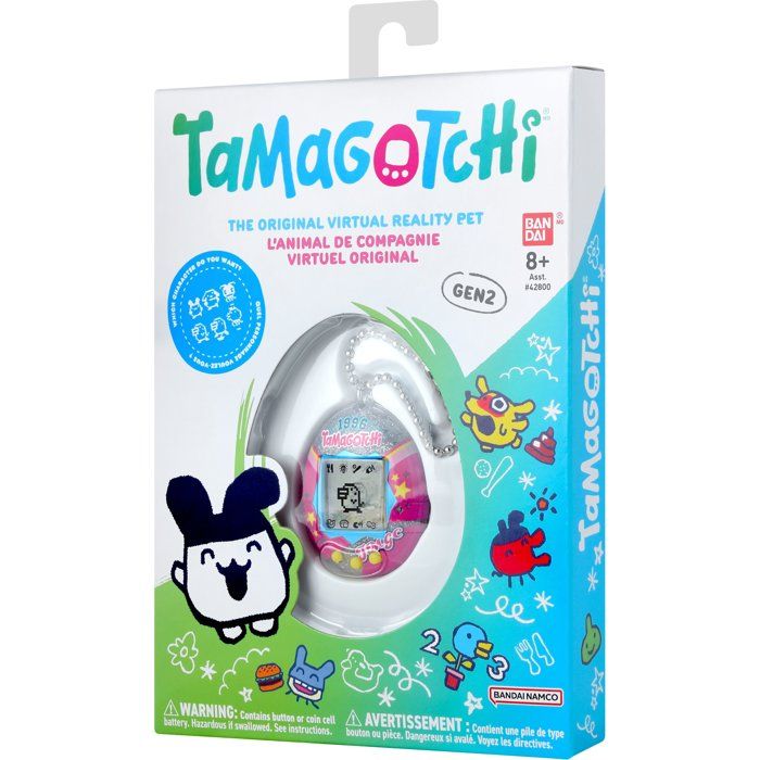 Tamagotchi - BANDAI - Tamagotchi original - Sporty - Animal électronique virtuel avec écran couleur, 3 boutons et jeux