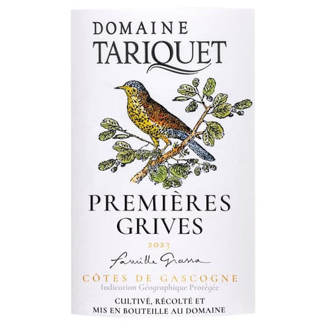 Magnum Domaine Tariquet Premieres Grives 2023 Côtes de Gascogne - Vin blanc du Sud Ouest - 1,5L