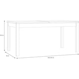 Table a manger extensible ouverture synchronisée - COMO - Chene - Rectangulaire - 160/207 x 90 x 76,6 cm