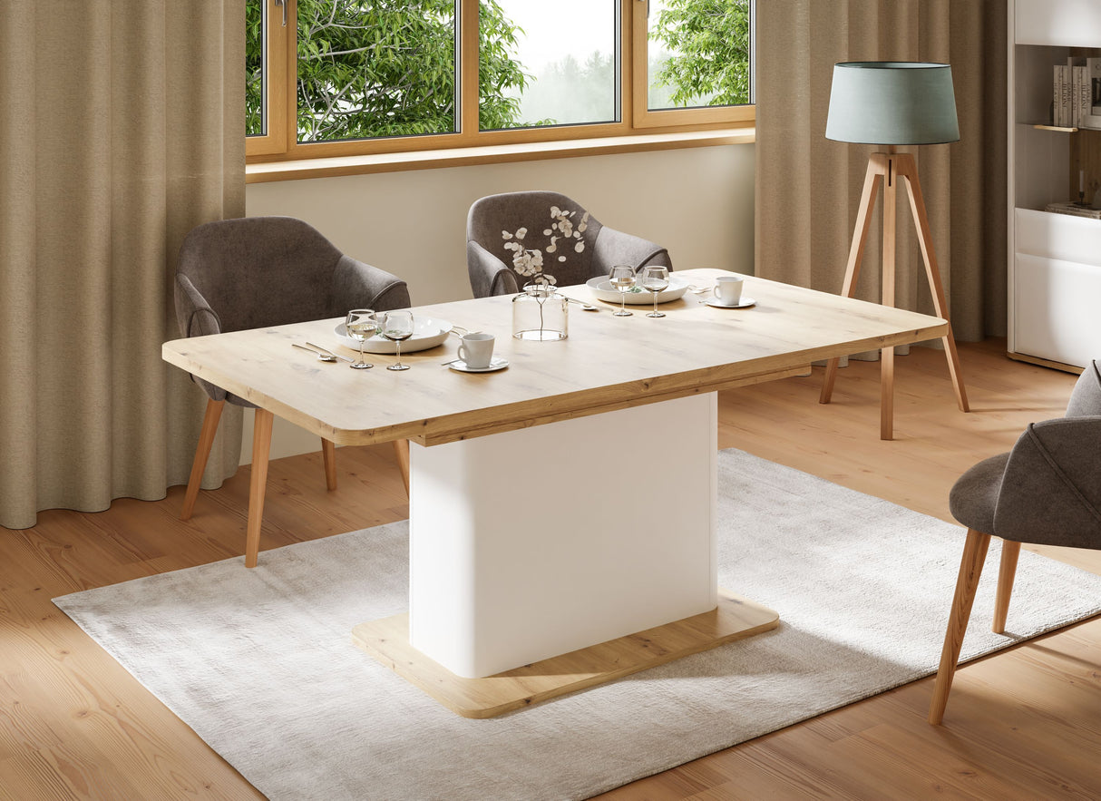 Table a manger - TAM WARDIOL - Extensible - Rectangulaire - 8 personnes - 160-200 x 90 x 75,4 cm