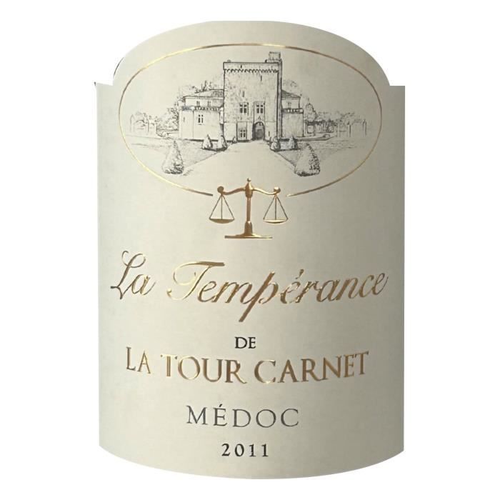 Château La Tour Carnet Cuvée La Tempérance 2011 Médoc - Vin rouge de Bordeaux