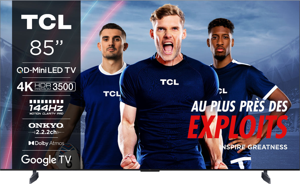 TCL 85C89B - TV QLED MiniLED 85 (215 cm) - 4K UHD 3840x2160 - 144 Hz - Dolby Vison IQ - Google TV  - 4xHDMI 2.1 - WiFi
