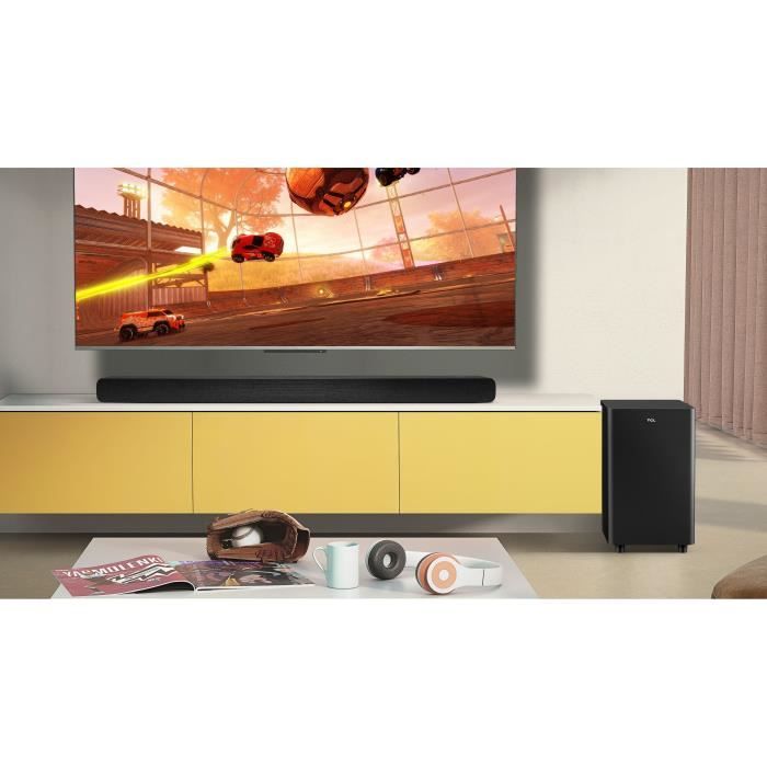 TCL TS8212 - Barre de son 2.1.2 - Caisson de basses sans fil - Dolby Atmos - HDMI eARC - Bluetooth - 300W