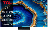 TCL 75C803 - TV QLED MiniLED 75 (190 cm) - 4K UHD 3840x2160 - 144 Hz - Dolby Vision - Google TV  - 4xHDMI 2.1 - WiFi