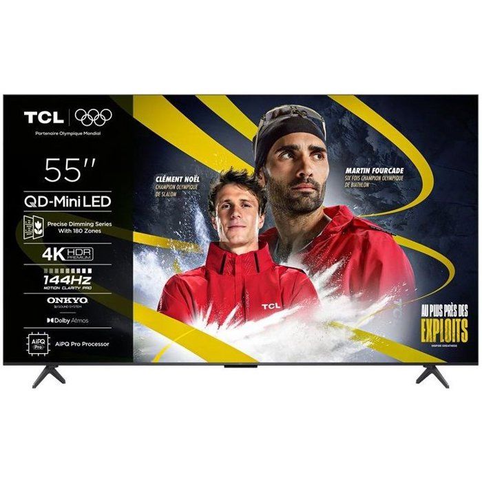 TCL 55C6K - TV QLED MiniLED 55 (140 cm) - 4K UHD 3840x2160 - 144 Hz - Dolby Vision - Google TV  - 4xHDMI 2.1 - WiFi