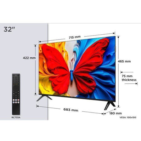 TCL 32S51K - TV QLED 32 (81 cm) - Full HD 1920x1080 - HDR10 - Android TV  - 2xHDMI 1.4 - WiFi