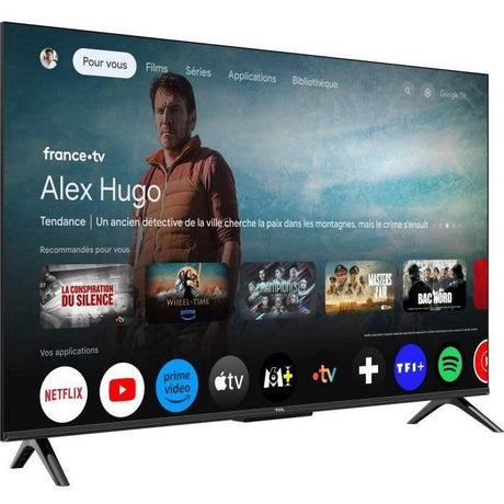 TCL 43T69C - TV QLED 43 (109 cm) - 4K UHD 3840x2160 - HDR10+ - Android TV  - 3xHDMI 2.1 - WiFi