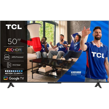 TCL 50P6K - TV LED 50 (126 cm) - 4K UHD 3840x2160 - HDR10+ - Google TV  - 3xHDMI 2.1 - WiFi
