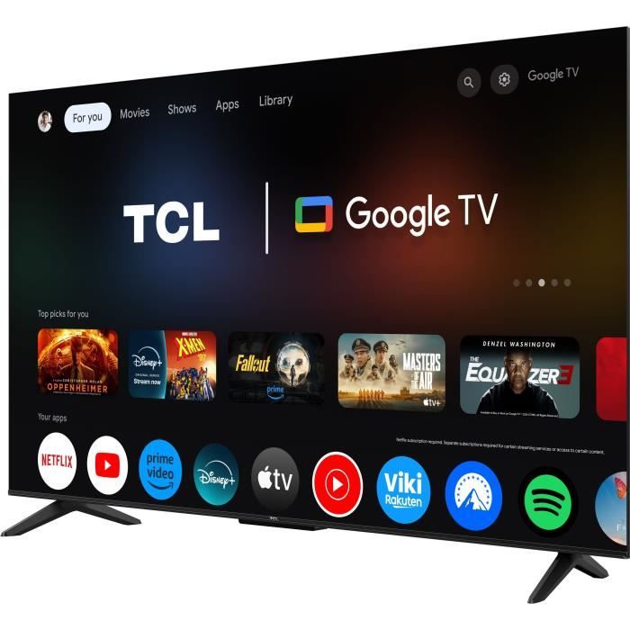 TCL 50P6K - TV LED 50 (126 cm) - 4K UHD 3840x2160 - HDR10+ - Google TV  - 3xHDMI 2.1 - WiFi
