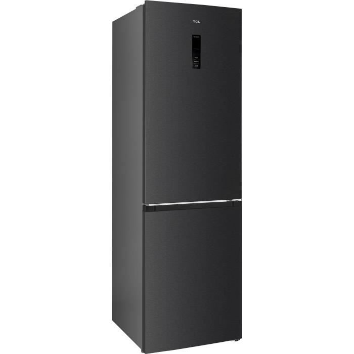 Réfrigérateur combiné - TCL - RP347BBD0 - 347 L - Classe D - 60 x 67,5 x 193,5 cm - Noir