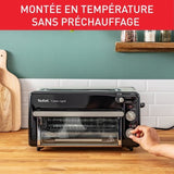 TEFAL Toast N Grill Grille-pain et mini-four, Acier inoxydable, 6 niveaux de dorage, TempÈrature grill jusqu'a 210∞C TL600830