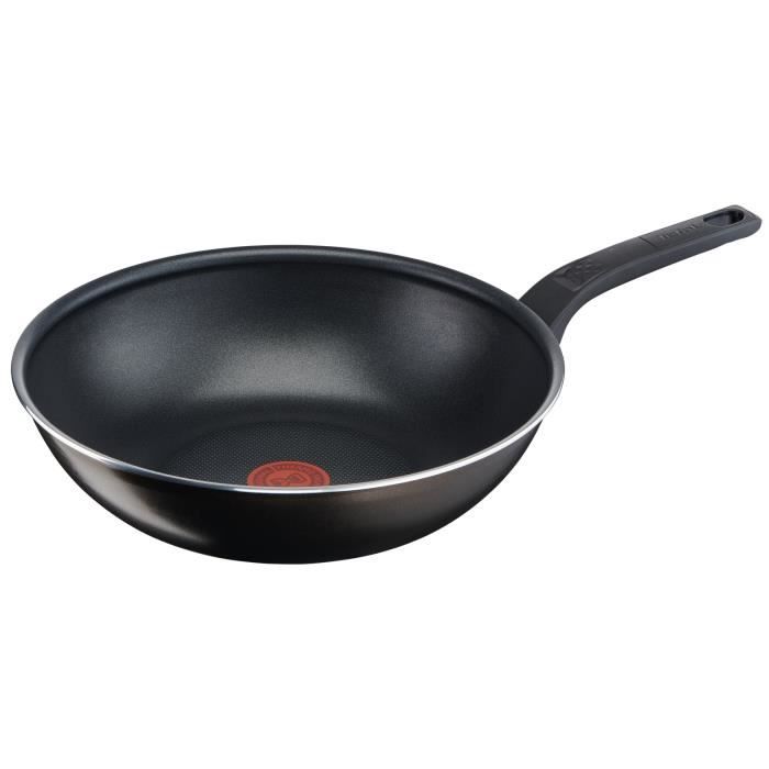 TEFAL Easy Cook & Clean Wok 28 cm, Non induction, Revetement antiadhésif, Fabriqué en France B5541902