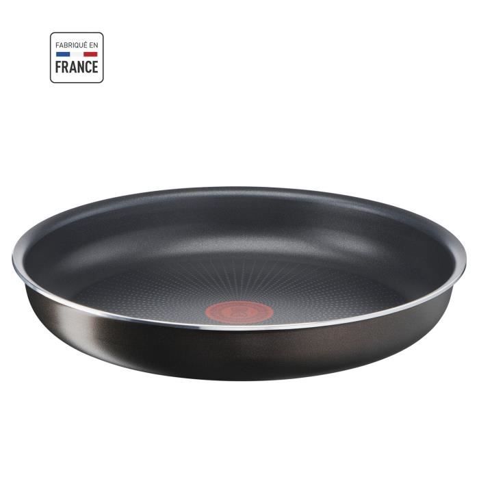 TEFAL INGENIO Poele 24 cm, Non induction, Revetement antiadhésif, Fabriqué en France, Easy Plus L1500402